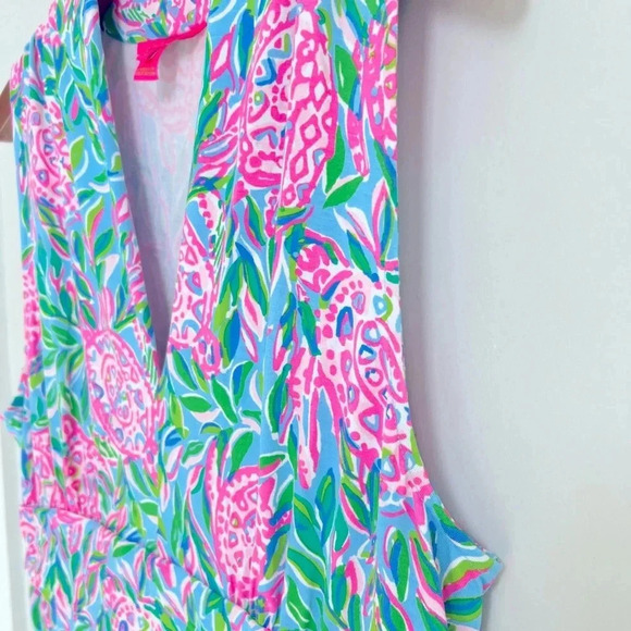 Lilly Pulitzer Pink and Green Turtle Love Dress - Picture 4 of 7
